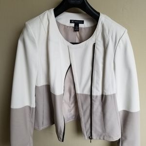 INC Faux Leather Jacket Size 8